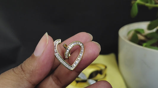 Golden Heartshine Earrings