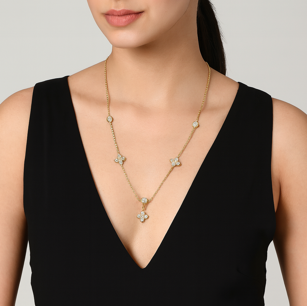 Daisy Droplets Necklace