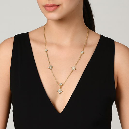 Daisy Droplets Necklace