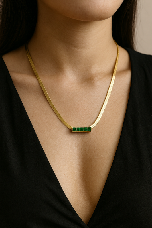Emerald Horizon Necklace