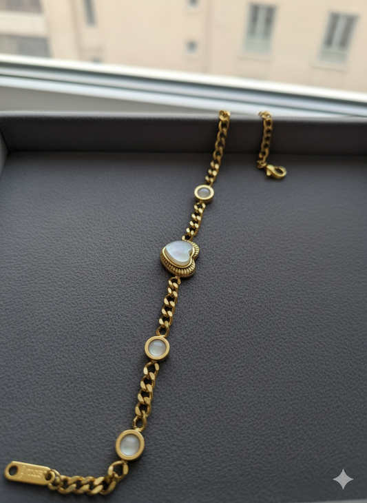 White heart Bracelet